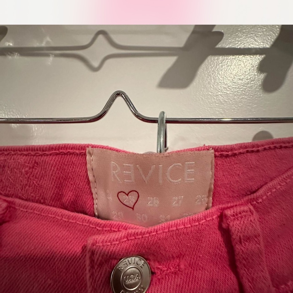 REVICE Hot Pink Denim Pants - Picture 3 of 4